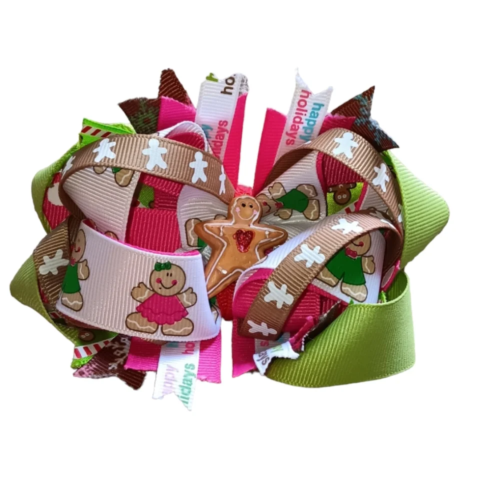 - PRETTY GIRL (4) HOLIDAY HAIR BOWS